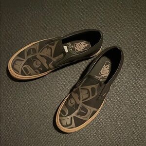 Vans Men's Black Slip-On Shoes